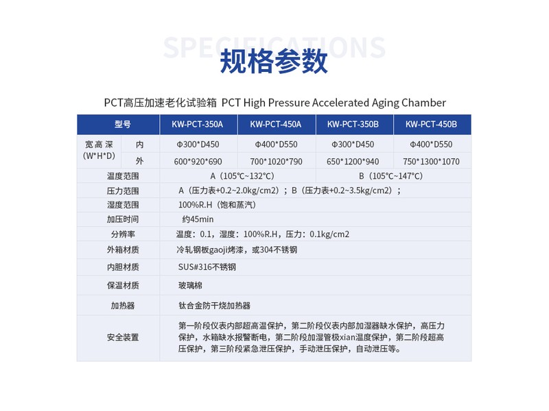 PCT高压加速老化试验箱
